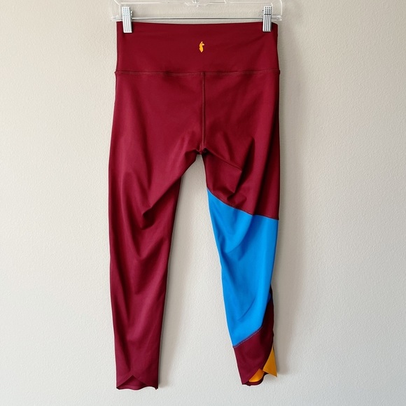 Cotopaxi Women’s Mariposa Colorblock 7/8 Leggings Port Maroon Size Small - Picture 6 of 10